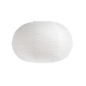 HAY - Paper Shade - Lampeskærm/Rispapir - ELLIPSE CLASSIC - Ø70 cm - Hvid