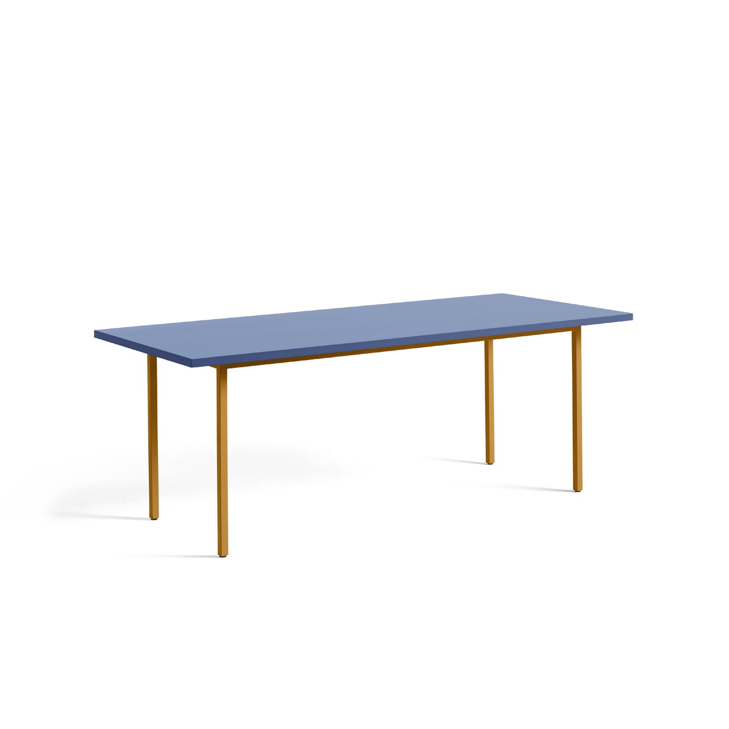 Skuespiller talsmand forråde Hay - spisebord - Two-Colour - blå bordplade og gule ben - 200x90cm