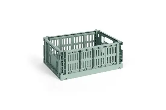 HAY Colour Crate - Medium - Sage green