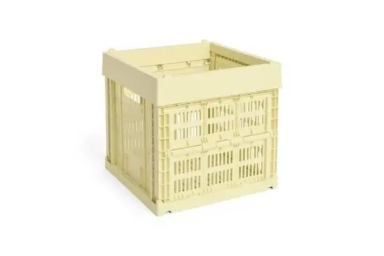 HAY Colour Crate - Cube - Light yellow