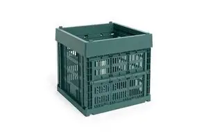 HAY Colour Crate - Cube - Dark green