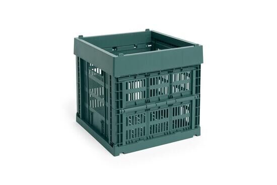HAY Colour Crate - Cube - Dark green