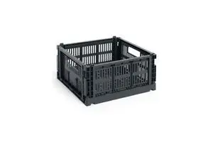 HAY Colour Crate - Medium Square - Charcoal