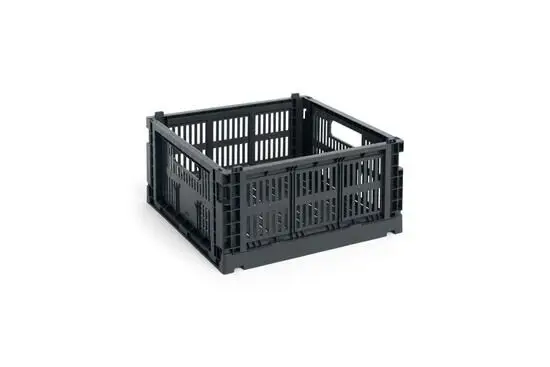 HAY Colour Crate - Medium Square - Charcoal
