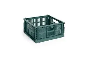 HAY Colour Crate - Medium Square - Dark green