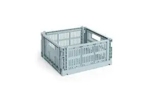 HAY Colour Crate - Medium Square - Dusty blue