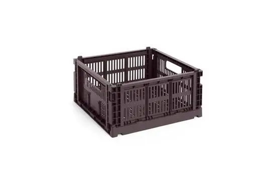 HAY Colour Crate - Medium Square - Bordeaux