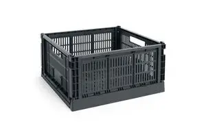 HAY Colour Crate - Large Square - Charcoal