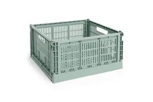 HAY Colour Crate - Large Square - Sage green