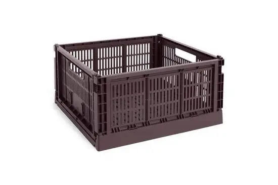 HAY Colour Crate - Large Square - Bordeaux
