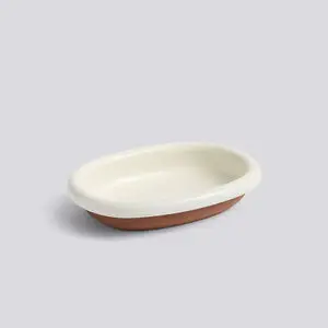 Hay - Barro Oval Dish - Small - Hvid