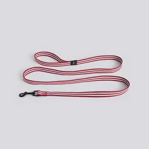 Hay - HAY Dogs Leash - Flat S/M - Rød/hvid