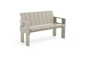 Hay - Crate Dining Bench-London fog water-based lacquered pinewood