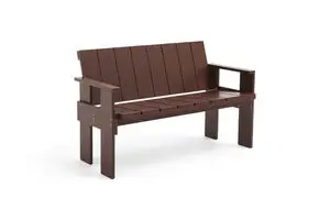 Hay - Crate Dining Bench-Iron red water-based lacquered pinewood