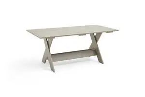 Hay - Crate Dining Table-L180 x W89,5 x H74,5-London fog water-based lacquered pinewood
