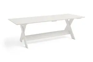 Hay - Crate Dining Table-L230 x W89,5 x H74,5-White water-based lacquered pinewood