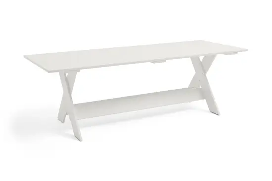 Hay - Crate Dining Table-L230 x W89,5 x H74,5-White water-based lacquered pinewood