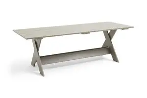 Hay - Crate Dining Table-L230 x W89,5 x H74,5-London fog water-based lacquered pinewood