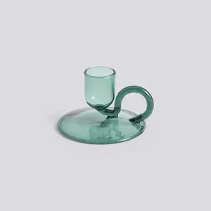 Hay - Tiny Candleholder - Curved - Aqua