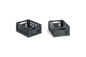 HAY Colour Crate Mini - Set of 2 - Charcoal