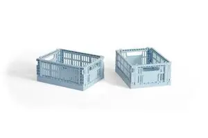 HAY Colour Crate Mini - Set of 2 - Soft blue