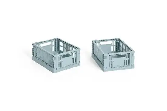 HAY Colour Crate Mini - Set of 2 - Dusty blue