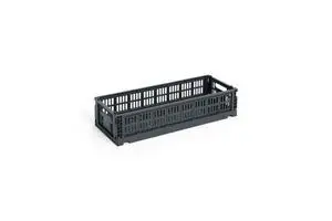 HAY Colour Crate Mini - Oblong - Charcoal