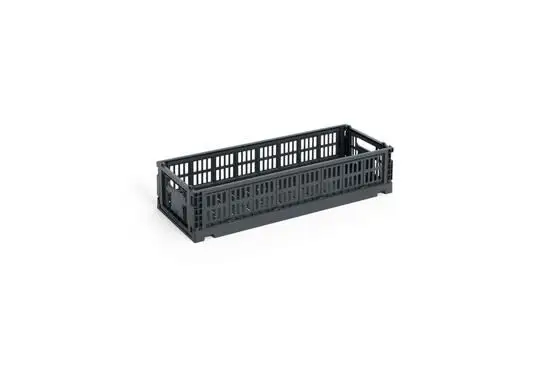 HAY Colour Crate Mini - Oblong - Charcoal