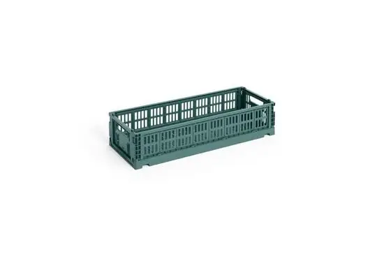 HAY Colour Crate Mini - Oblong - Dark green