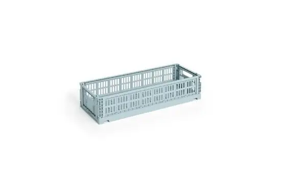 HAY Colour Crate Mini - Oblong - Dusty blue