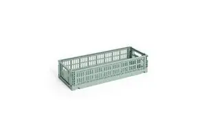 HAY Colour Crate Mini - Oblong - Sage green