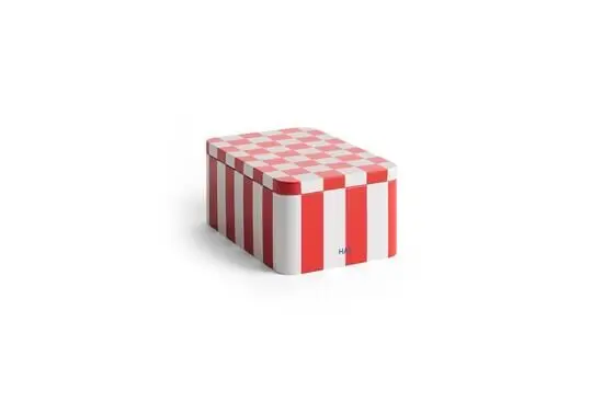 Hay - Tin Container - Red and off-white