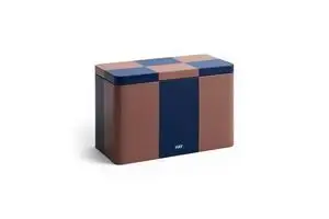 Hay - Tin Container - Brown and midnight blue