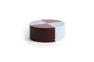 Hay - Tin Container - Burgundy and ice blue