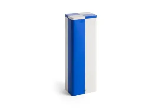 Hay - Tin Container - Blue and off-white