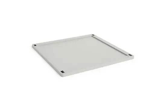 HAY Colour Crate Lid Plastic - Large Square - Grey