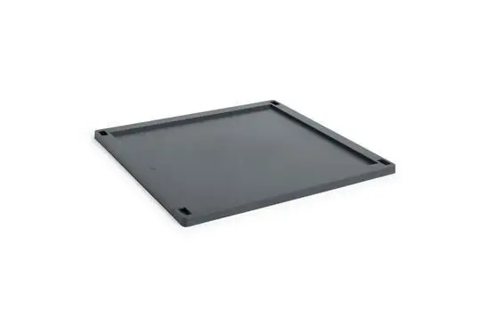 HAY Colour Crate Lid Plastic - Large Square - Charcoal