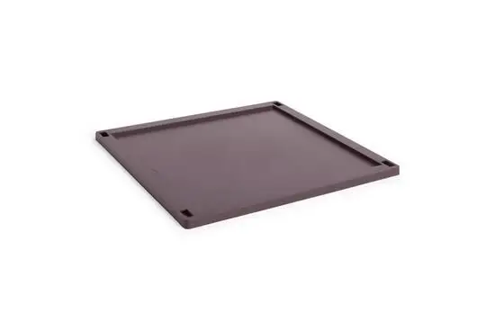 HAY Colour Crate Lid Plastic - Large Square - Bordeaux