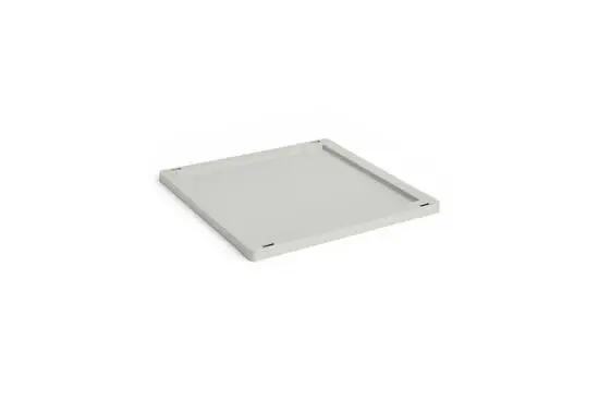 HAY Colour Crate Lid Plastic - Medium Square / Cube - Grey
