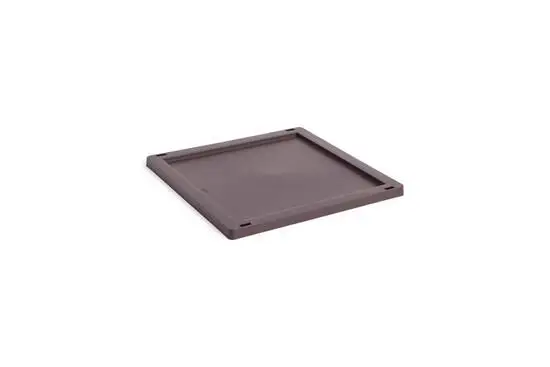 HAY Colour Crate Lid Plastic - Medium Square / Cube - Bordeaux