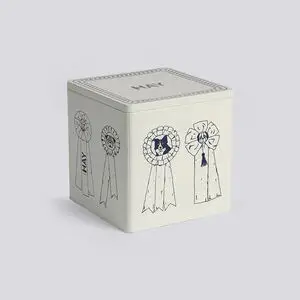 Hay - HAY Dogs Food Storage Tin - Large - Blå/hvid