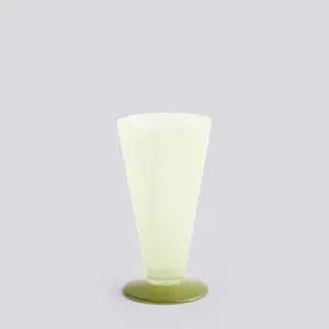 Hay - Conical Vase - Small - Lys grøn/mørk lime