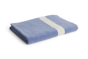 Hay - Bath Sheet - W100 x L150 - Stripe Dusty Blue