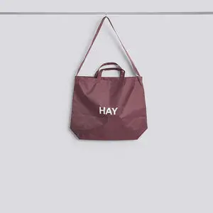 Hay - Grid Crossover Bag - Medium - Burgundy