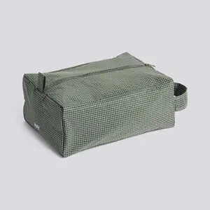 Hay - Grid Wash Bag - Small - Mørk grøn