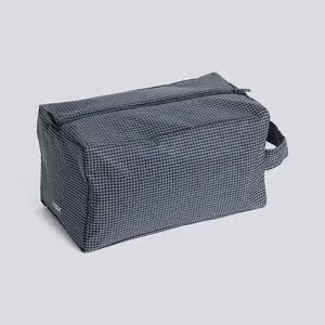 Hay - Grid Wash Bag - Medium - Mørk blå