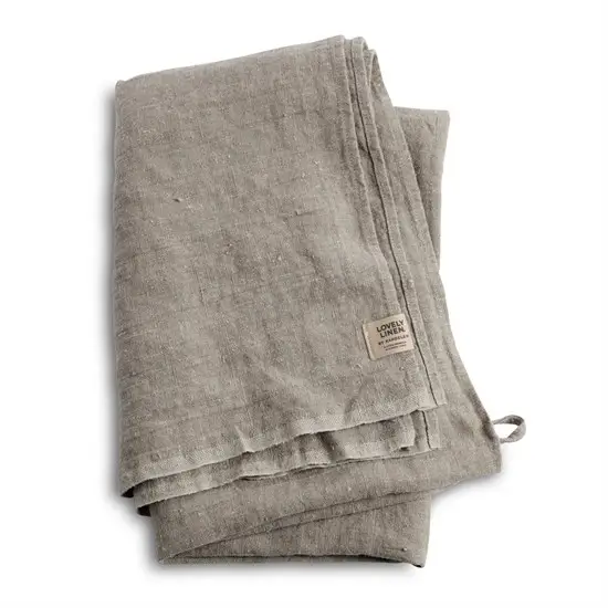 Lovely Linen - Badehåndklæde - Natural Beige - 90x145 cm