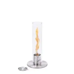 Höfats - SPIN 90 Tabletop Fireplace silver