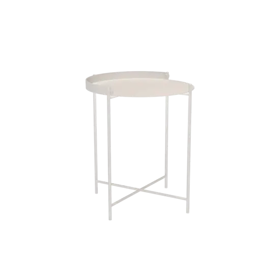 Houe - EDGE Tray table Ø46,5 - Muted Hvid