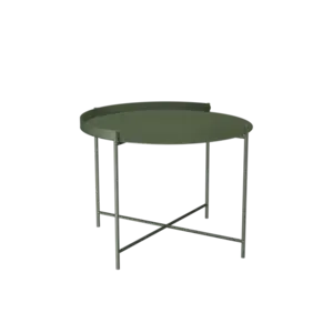 Houe - EDGE Tray table Ø62 - Oliven Grøn